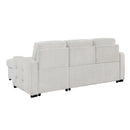 Gustavo - Sofa, Pull Out Bed, Storage Chaise, USB And Cup Holders - Beige