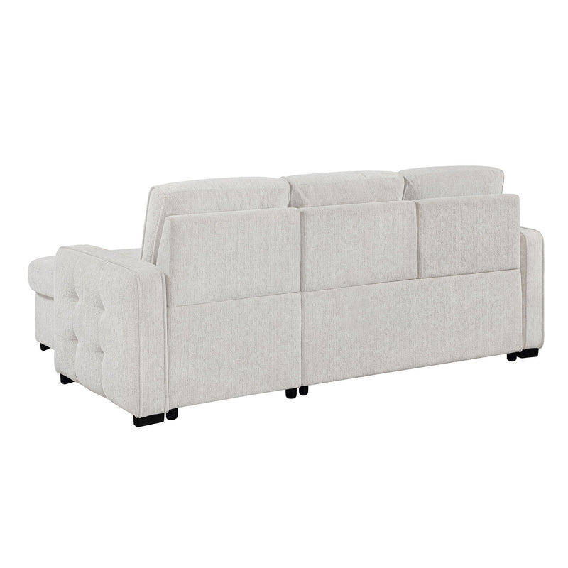 Gustavo - Sofa, Pull Out Bed, Storage Chaise, USB And Cup Holders - Beige
