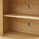 Modern Wavy TV Stand Rounded Sideboard With Storage Cabinet