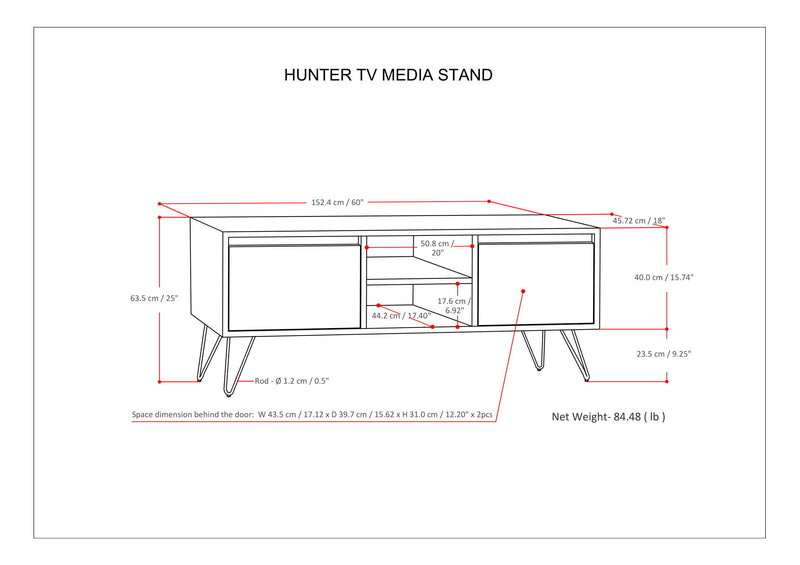 Hunter - TV Media Stand