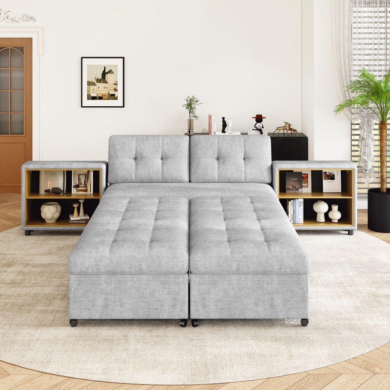 Versatile Modular Free-Combined Sofa With 2 Storage Racks