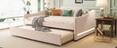 Upholstered Daybed With Light And Trundle