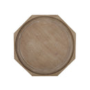 French Country Accent Table With Spider Leg Design - Natural / White