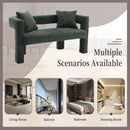 Modern Chenille Loveseat Sofa, Comfy Upholstered 2 Seater