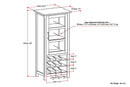 Avalon - High Storage, Wine Rack Cabinet