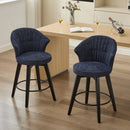 Wing Back Swivel Bar Stools (Set of 2)