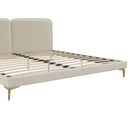 Coco - King Size Upholstered Bed - Ivory