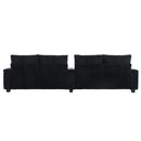 Modern 4 Seater Corduroy Sofa Couch With USB Ports And Hidden Storage
