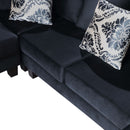 Modern U Shape Sectional Sofa Corner Couch With Lots Of Pillows Included, Elegant And Functional