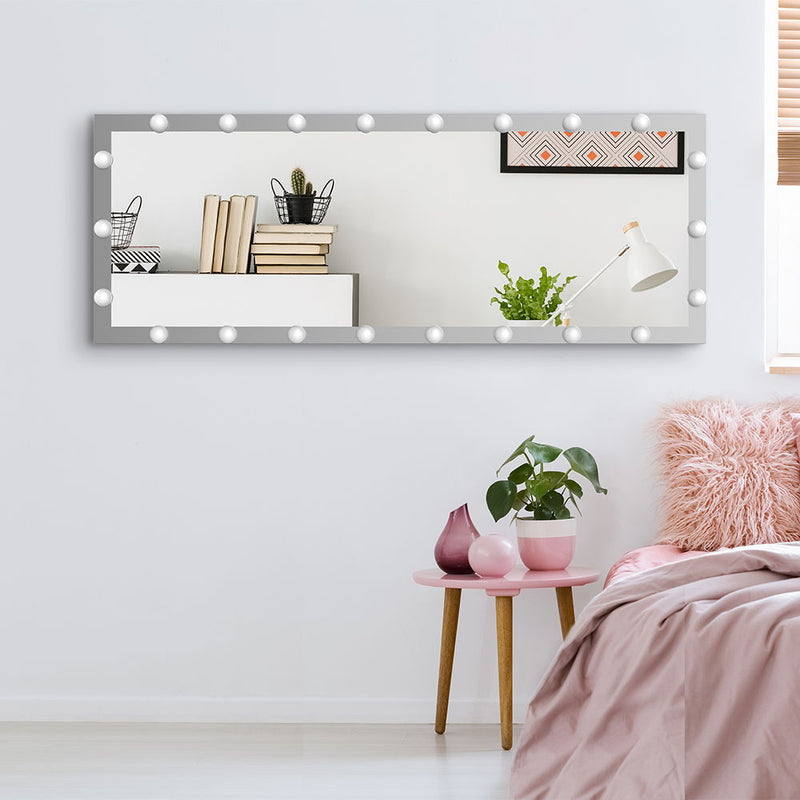 Full Length Mirror With Lights Full Body Vanity Mirror With 3 Color Modes Lighted Standing Floor Mirror For Dressing Room Bedroom Wall Mounted Touch Control