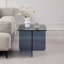 Modern Transparent Tempered Glass Sidetable