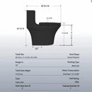 1 Piece Toilet With Dual Flush And Soft Closing Seat
