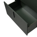 Bathroom Vanity With Ceramic Sink, Fluted Design