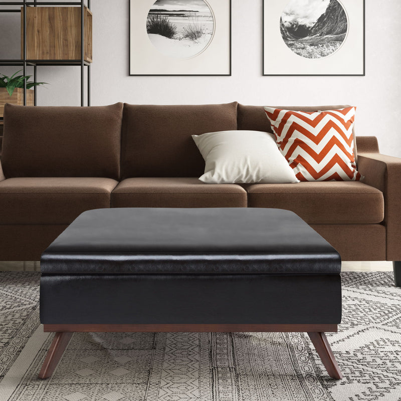 Owen - Multifunctional Square Coffee Table Storage Ottoman