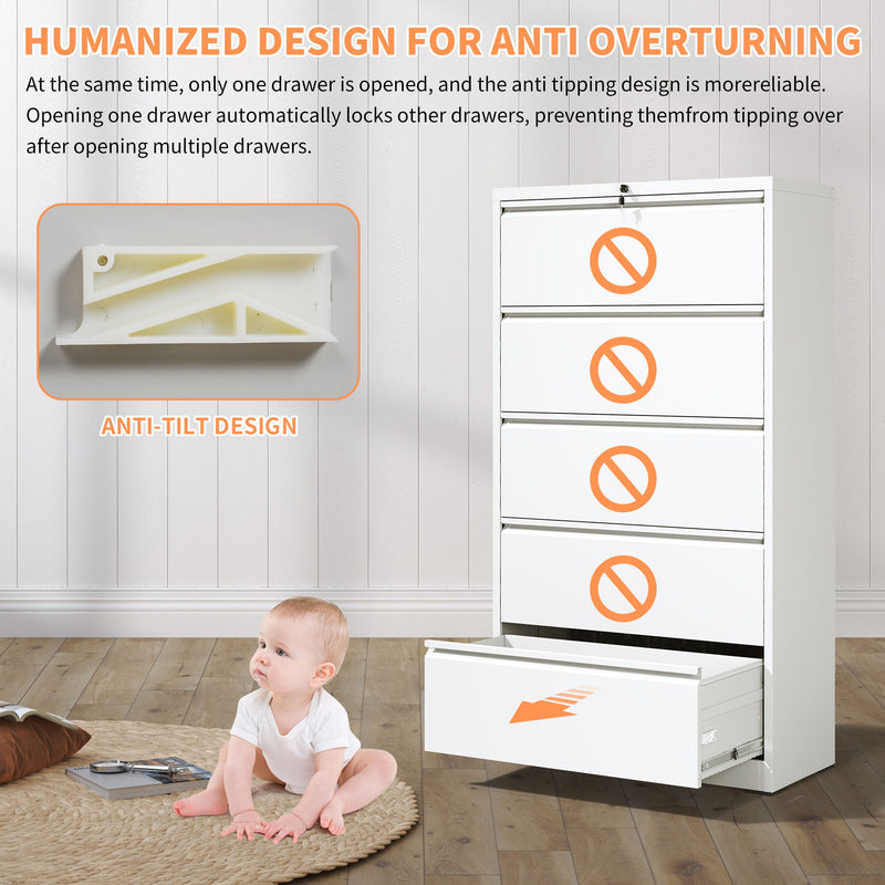 Premium Drawer Metal Lateral File Cabinet With Lock