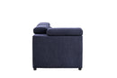 Nekoda - Sectional Sofa With Storage & Ottoman - Navy Blue Fabric