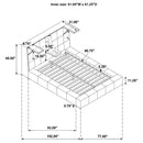 Dreux - Upholstered Panel Platform Bed