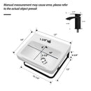 Wall Mounted Bathroom Sink With Towel Bar & Overflow - White / Black