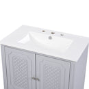 Vintage Style Bathroom Vanity With Sink, Multi Functional Storage, Soft-Closing Door