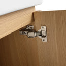 Wall Mounted Bathroom Vanity With Ceramic Sink And Storage Cabinet