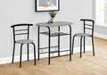 3 Pieces Dining Table Set, Small, Contemporary & Modern