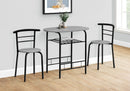 3 Pieces Dining Table Set, Small, Contemporary & Modern