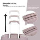 3 Piece Set Expandable Hardshell Suitcase Double Spinner Wheels