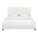 Boucle Upholstered Platform Bed