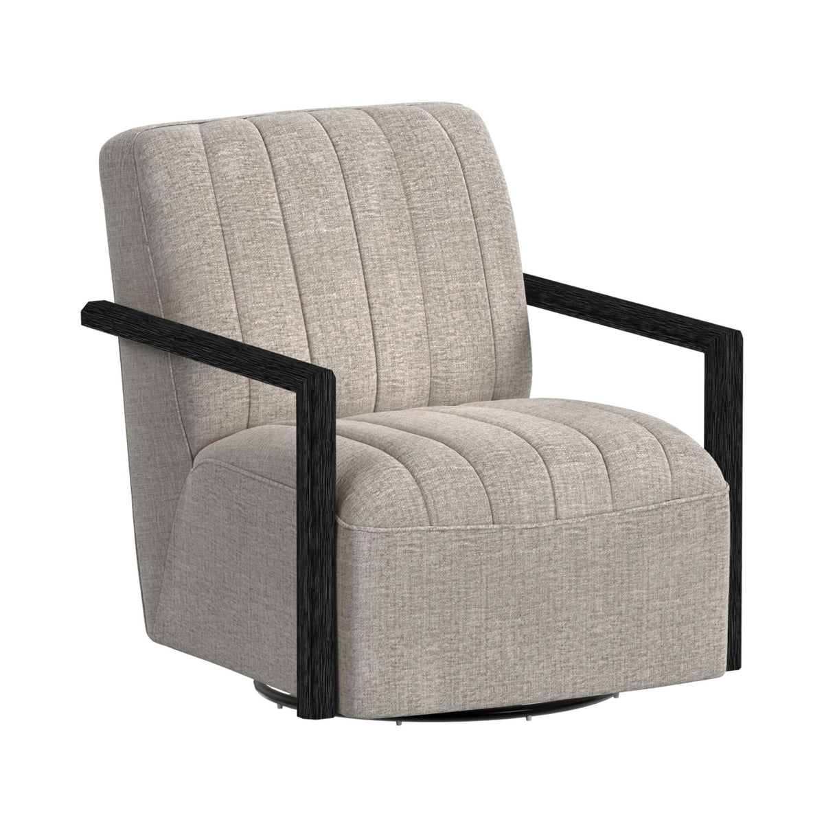 Blaze Swivel Chair in Beige by Elements International, view 2