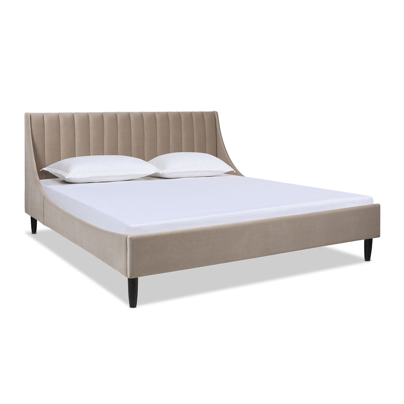 Aspen - Vertical Tufted Modern Headboard Platform Bed Set