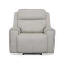 Barnett - Power Recliner With Power Headrest & Lumbar - Timber