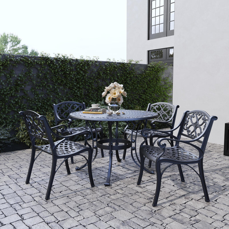 Sanibel - 42" Metal Outdoor Dining Set