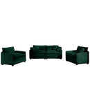 Elegant Corduroy Oversized Sectional Sofa Set With Deep Seats And Flexible Layout