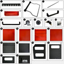 4 Level Multi Purpose Trolley For Diagnostics - Black / Red