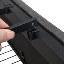 Full Bed Frame, Storage Headboard with Charging Station, Solid and Stable, Noise Free, No Box Spring Needed, Easy Assembly