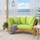 Outdoor Acacia Wood Expandable Daybed With Cushions