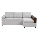 Sectional Sofa Upholstered Sofa Couch With Reversible Armrests For Living Room