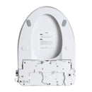 Smart Bidet Toilet Seat With Side Knob Adjustable Heated Seat With Water Temperature And Pressure Adjustment Portable Bidet - White