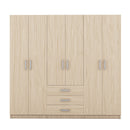 6 Doors Wardrobe Storage For Bedroom, With Big Drawers
