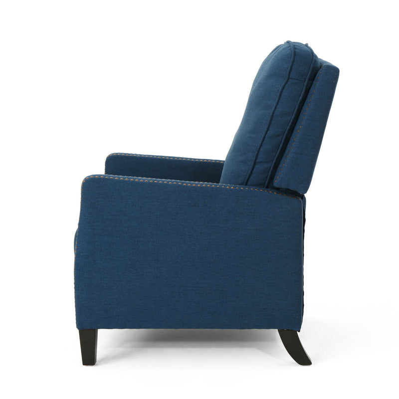 Wide - Standard Recliner Manual - Navy Blue