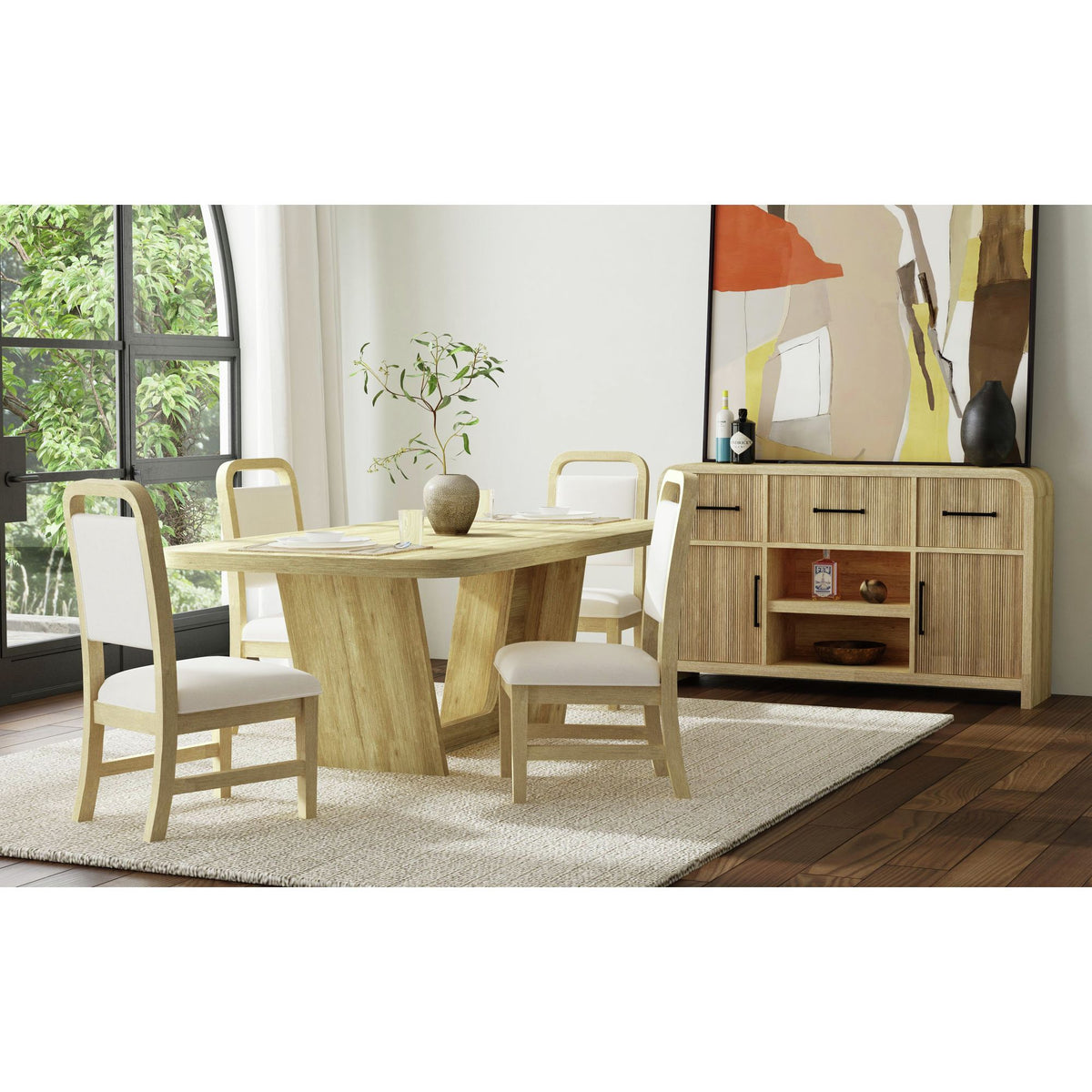 Ridgemont Rectangular Dining Table in Black by Elements International, view 22