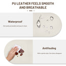 Queen Size Bed Frame with Drawers Storage, Leather Upholstered Platform Bed with Charging Station,Beige