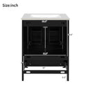 Bathroom Vanity With Integrated Undermount Ceramic Sink, 2 Doors And 1 Drawer, Soft Close Hinges