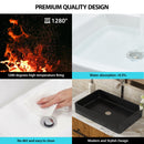 Modern European Design Ceramic Rectangular Vessel Bathroom Sink