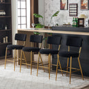 Modern Teddy Fabric Upholstered Bar Stools