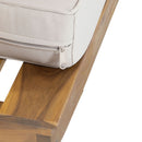 Sebastian - Hand Crafted 4 Piece Sofa Set With Water Resistant Cushions - Beige / Teak