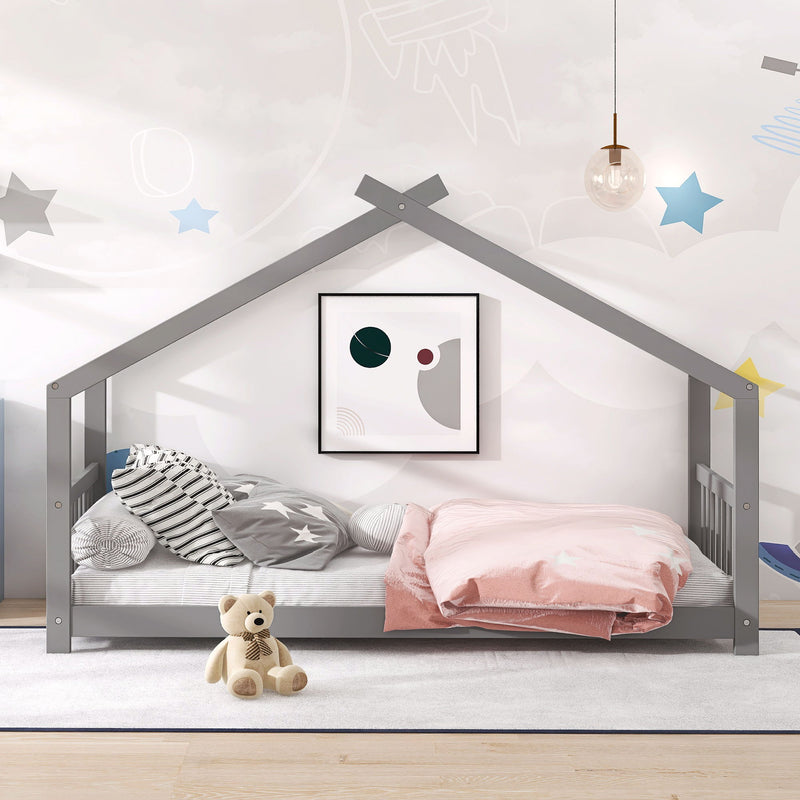 Wooden Playhouse Bed