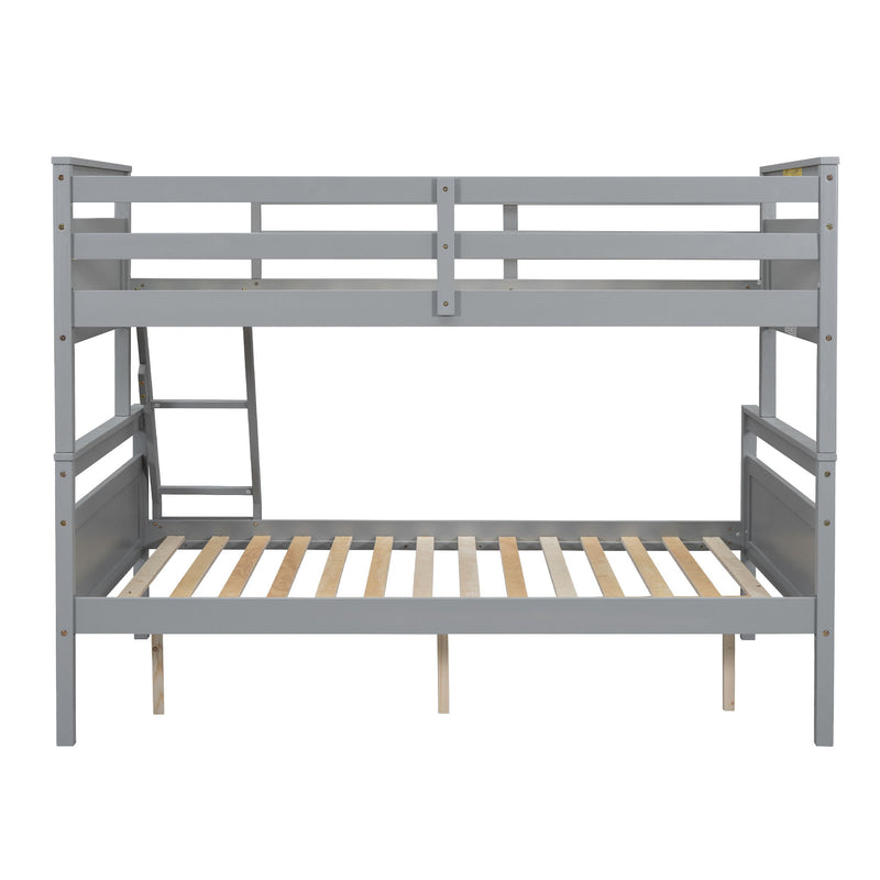 Bunk Bed With Ladder And Safety Guardrail