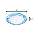 Designer Swirl Acrylic Dinner Plates (Set of 4)