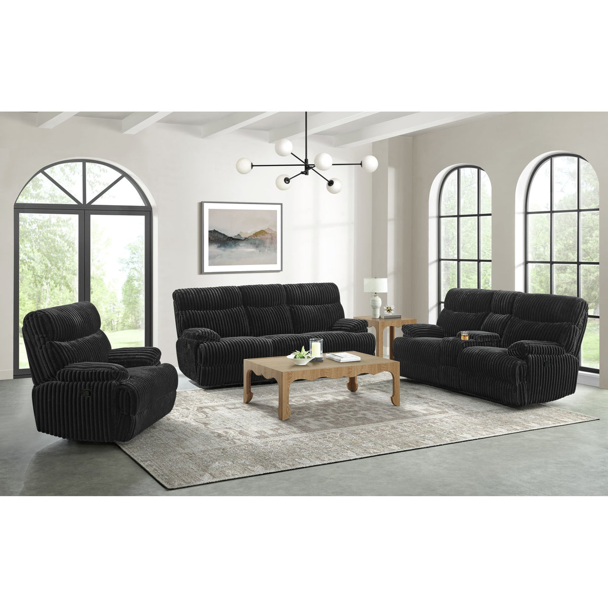 Admiral Motion Sofa in Black by Elements International, view 14